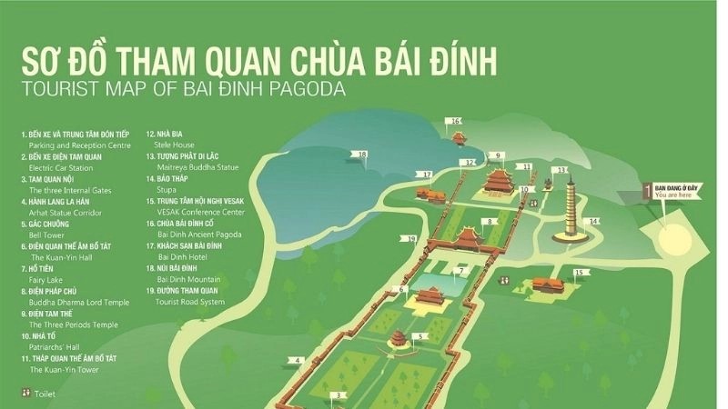 Chùa Bái Đính đón khách quanh năm