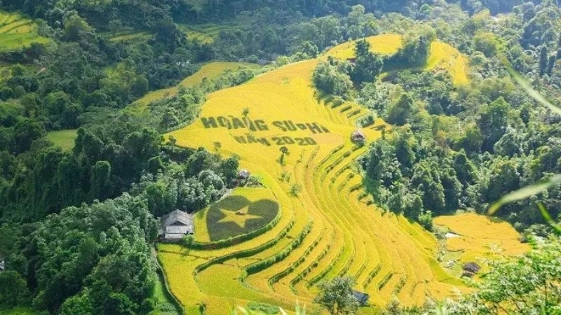 Ruộng bậc thang Hoàng Su Phì xếp tầng kỳ vĩ