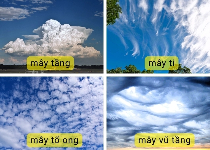 Khám phá các loại mây phổ biến khác trong khí tượng học đầy màu sắc