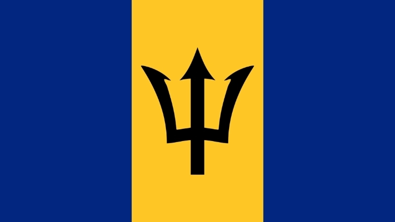 Đặc điểm hình dạng của quốc kỳ Barbados hiện tại
