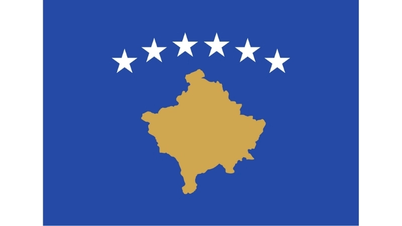 Đặc điểm hình dạng của quốc kỳ Kosovo hiện tại
