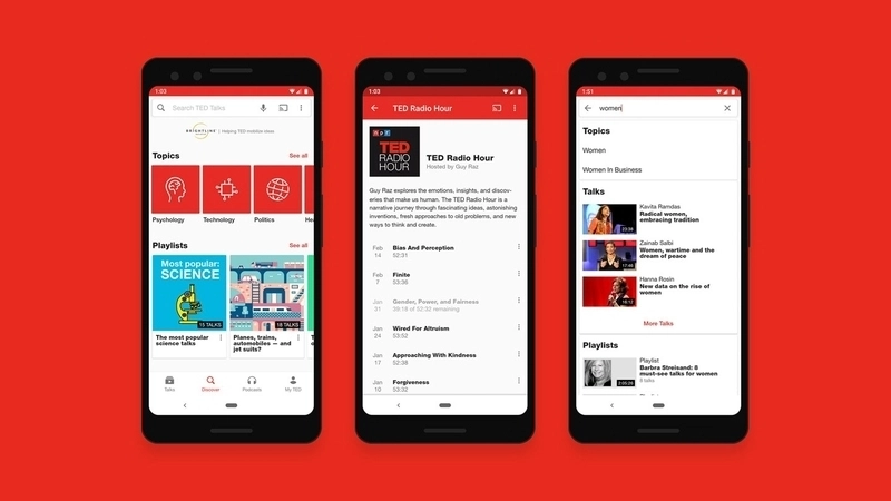 Ứng dụng TED mang lại những bài diễn thuyết đầy cảm hứng