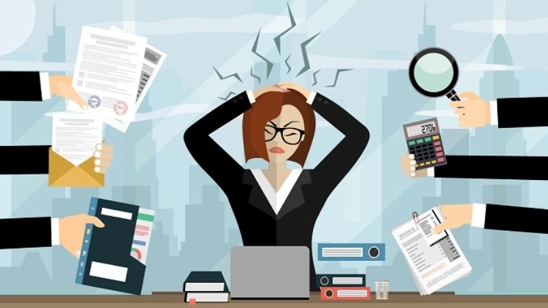 Stress có thể gây co cơ và gây ra sự căng thẳng trong vùng cổ vai gáy