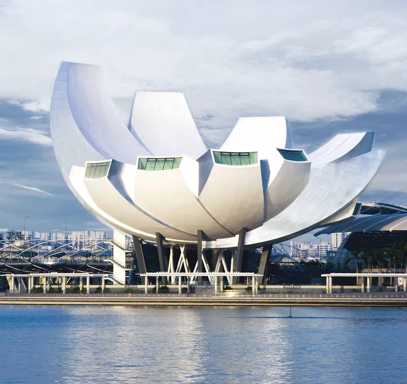 Không gian ArtScience Museum mang đậm tính nghệ thuật