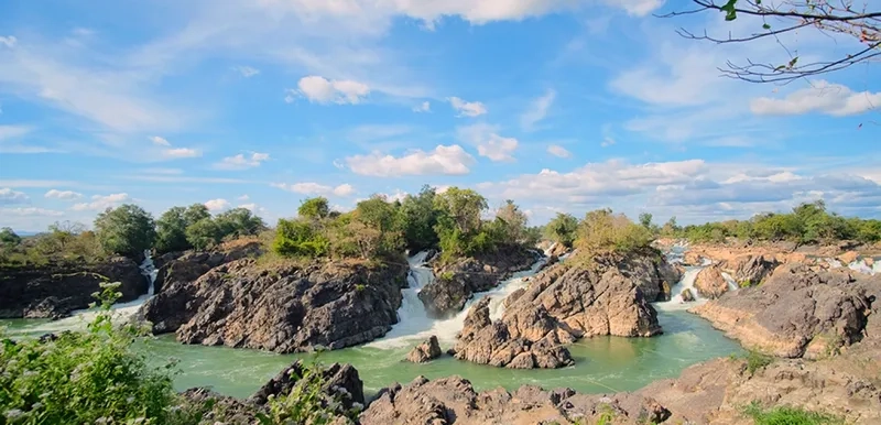 Vẻ đẹp thiên nhiên tại Bản Khone Phapheng kỳ vĩ