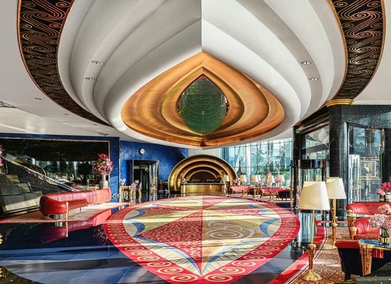 Sự sáng tạo trong Thiết kế độc đáo Dubai tại Burj Al Arab