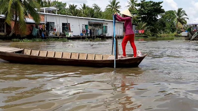 Chèo xuồng miền Tây qua kênh rạch Đồng bằng sông Cửu Long