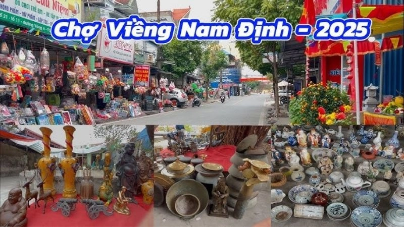 Lễ hội Chợ Viềng tấp nập người mua kẻ bán