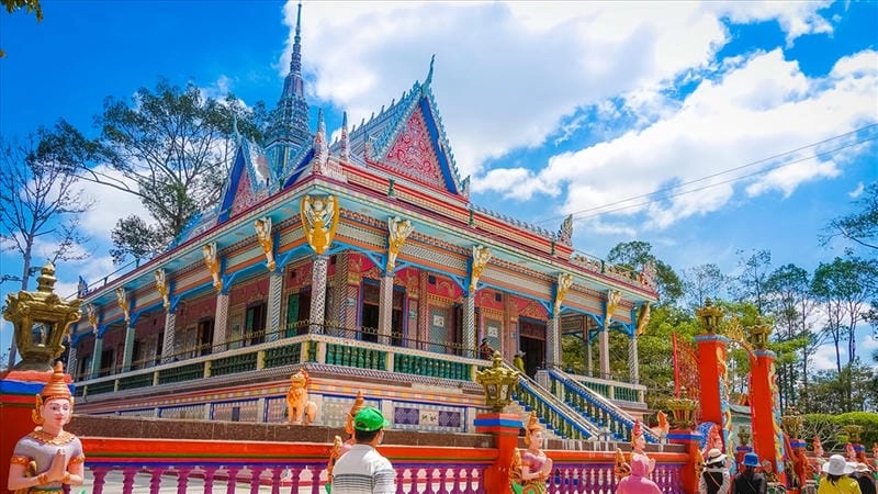 Kiến trúc Khmer độc đáo tại Chùa Khmer Sóc Trăng