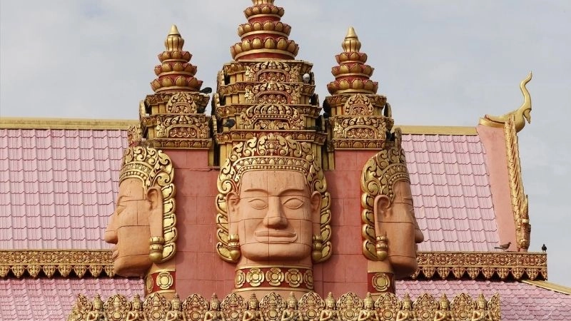 Kiến trúc Chùa Xiêm Cán độc đáo đậm nét Khmer