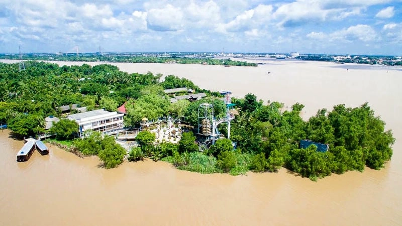 Cồn Phụng Bến Tre với khung cảnh sông nước thơ mộng
