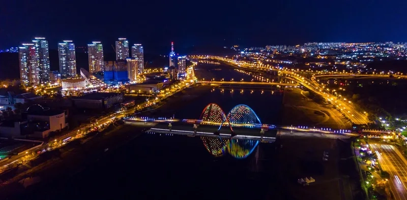 Daejeon lung linh ánh đèn về đêm thật quyến rũ
