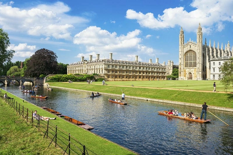 Hình ảnh Đại học Cambridge đẹp ngắm cảnh thiên nhiên quanh trường