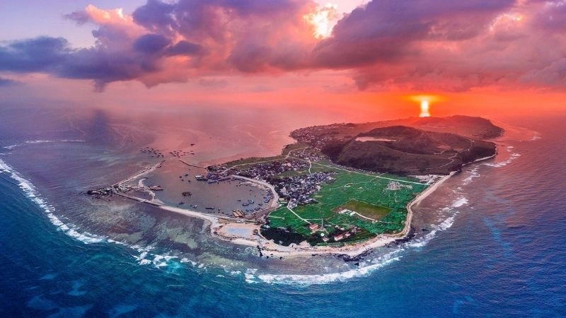 Thiên nhiên Lý Sơn hòa quyện đất trời đại dương