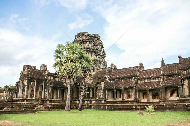 Bức tranh thiên nhiên cảnh quan Angkor Wat