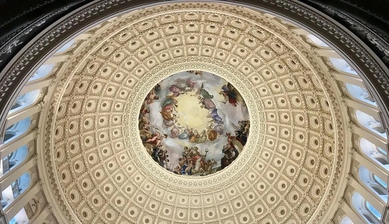 Chi tiết nổi bật tại Mái vòm Điện Capitol cổ điển