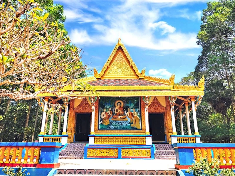 Khung cảnh thanh bình tại Chùa Dơi, nơi hàng ngàn chú dơi quạ về trú ngụ
