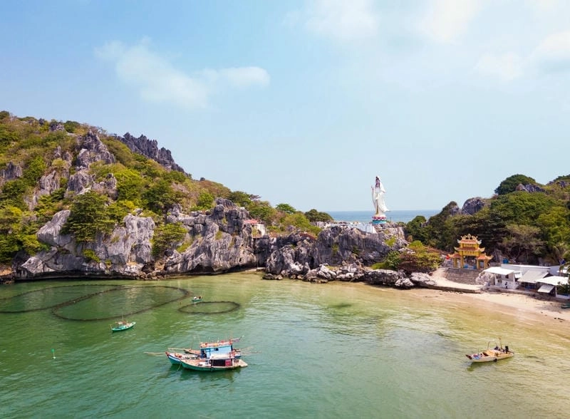 Ảnh Kiên Giang đẹp từ góc nhìn flycam trên đảo