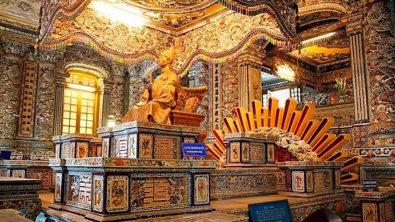 Di tích Lăng Khải Định mang giá trị nghệ thuật