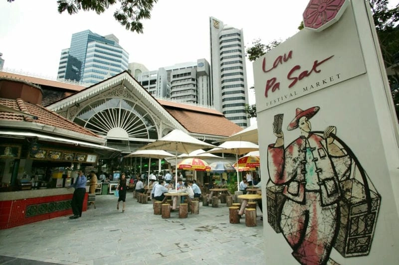 Chợ Lau Pa Sat Điểm đến ẩm thực đường phố sầm uất ở trung tâm Singapore