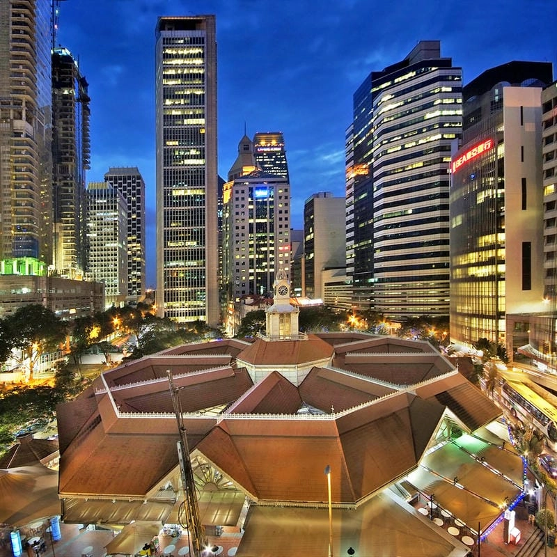 Ảnh Lau Pa Sat Singapore Toàn cảnh khu chợ ẩm thực nổi tiếng bậc nhất Singapore