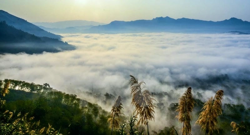 Sương mù mùa đông phủ kín những bản làng xa xôi