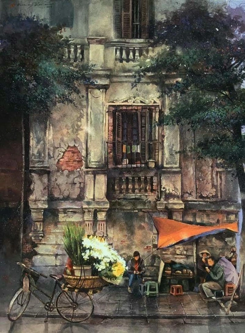 Sương mù Hà Nội giăng lối nhỏ gợi nét cổ kính nhẹ nhàng