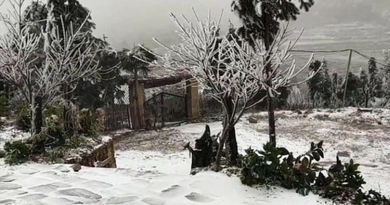 Nhìn ảnh lạnh giá Lào Cai cảm nhận rõ sự khắc nghiệt và nên thơ