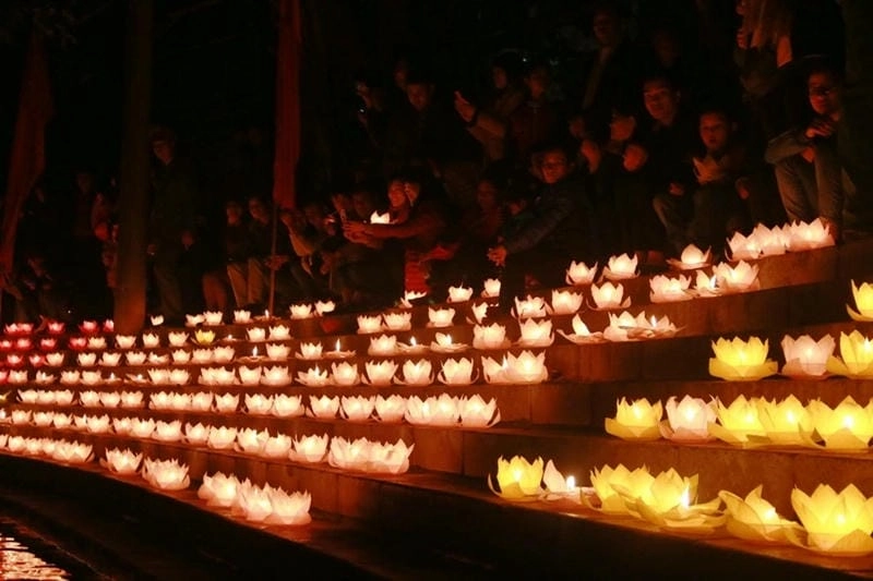 Tam Cốc về đêm mùa đông yên bình nhẹ nhàng