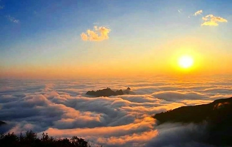 Sáng sớm thổn thức cùng bình minh sương mù