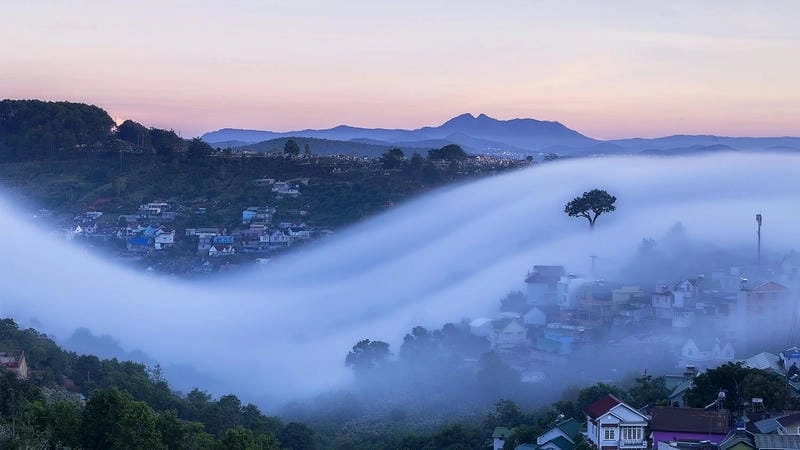 Lững lờ trôi nhẹ mây trôi mùa đông