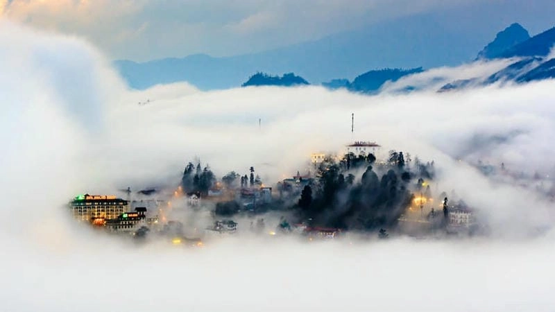 Bồng bềnh giữa trời mây trôi mùa đông