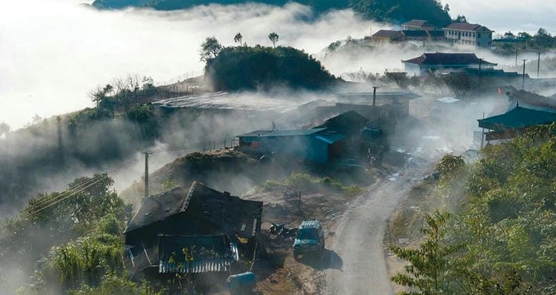 Tuyên Quang lạnh giá mùa đông sương mù quyến rũ