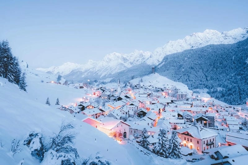 Những bức ảnh tuyết Alps lãng mạn đầy thơ mộng.