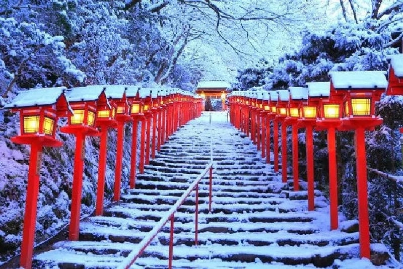 Ảnh tuyết Hokkaido đẹp như tranh vẽ và lãng mạn