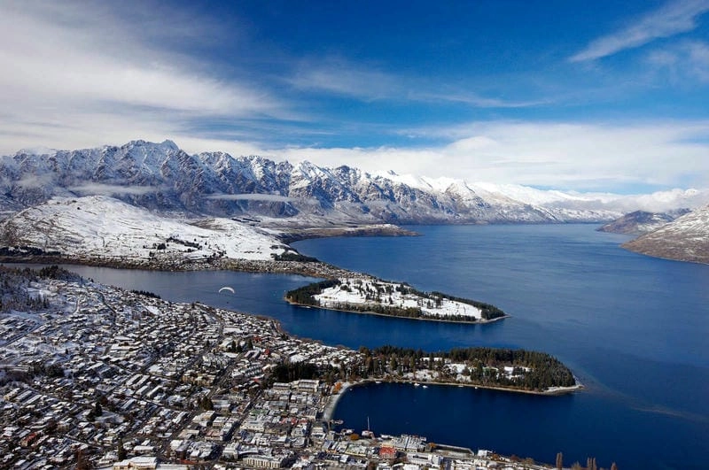 Núi tuyết Queenstown hùng vĩ và tráng lệ