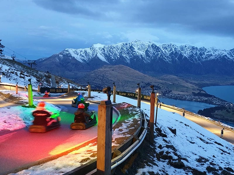 Mùa đông về đêm ở Queenstown huyền ảo