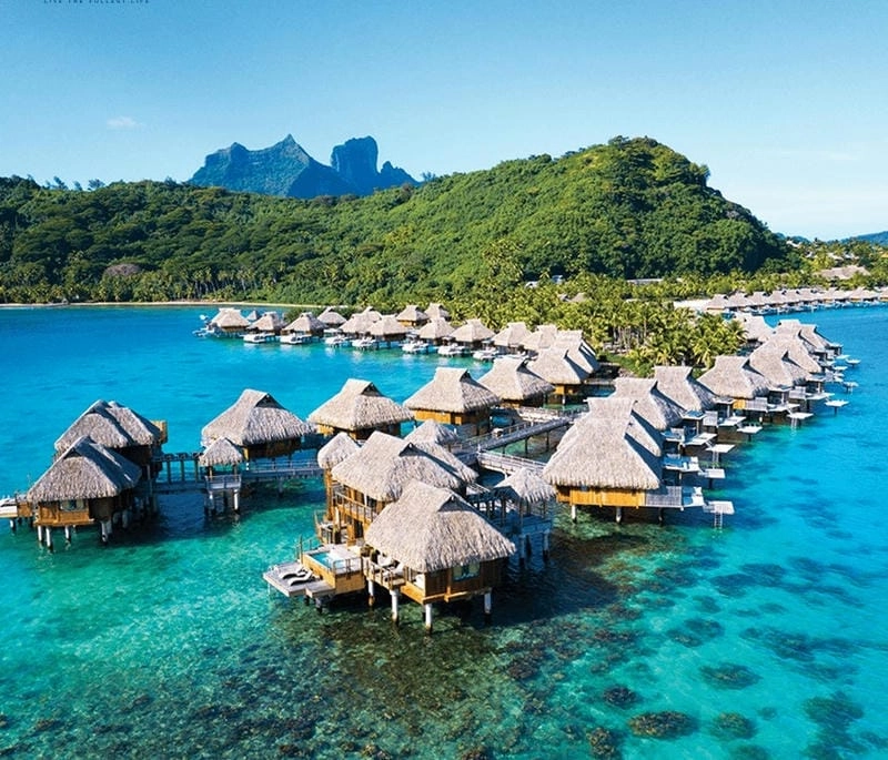 Vẻ đẹp của mùa hè bãi biển Bora Bora Pháp khiến lòng người xao xuyến