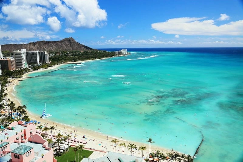 Ảnh bãi biển Waikiki tuyệt đẹp