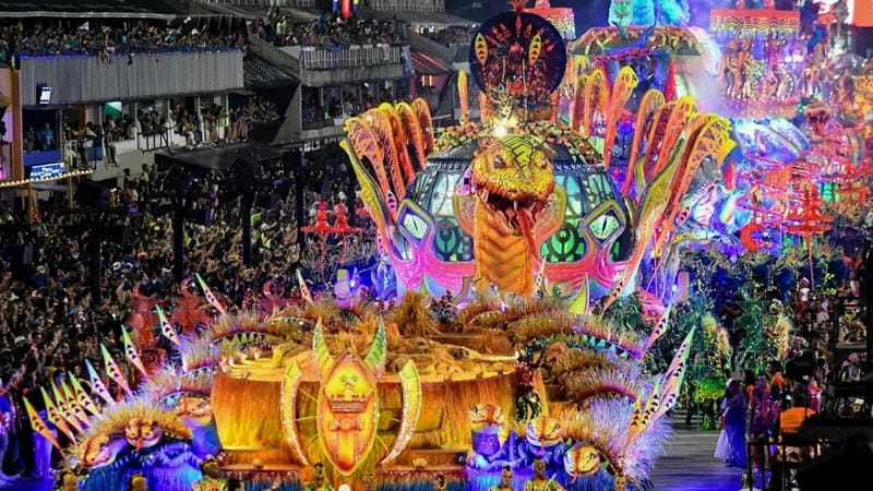 Ảnh Rio Carnival rực rỡ sắc màu và náo nhiệt