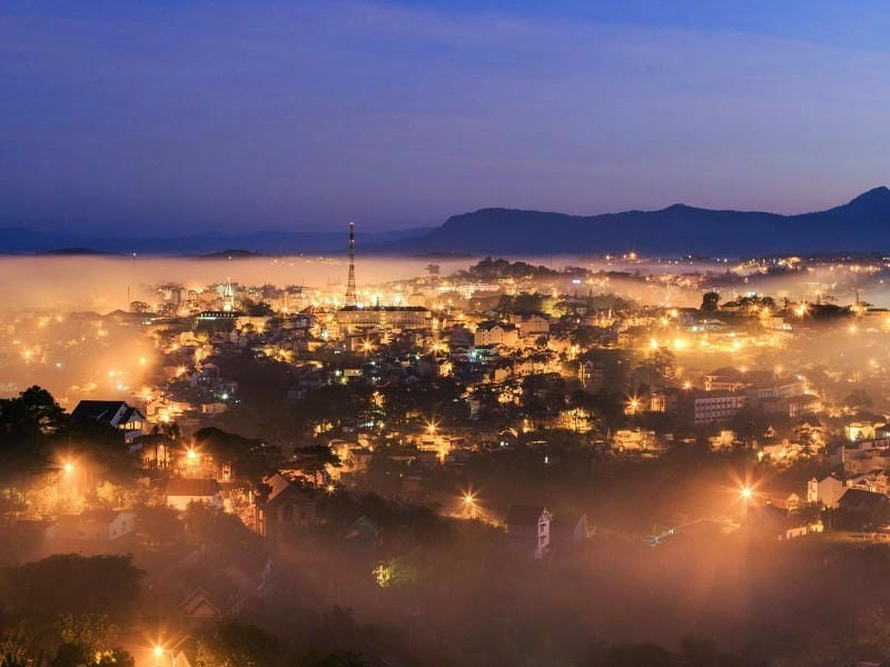 Lặng yên trong mùa đông về đêm lấp lánh