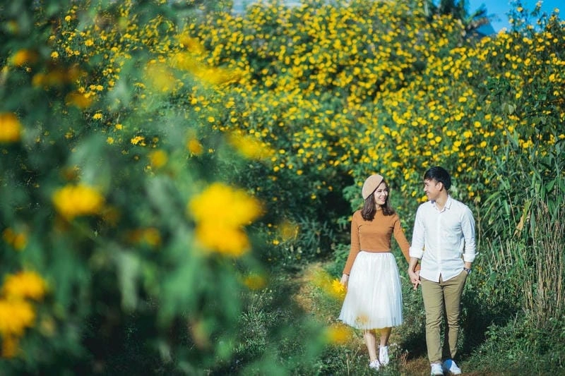 Kon Tum thơ mộng mùa hoa dã quỳ quyến rũ lòng người