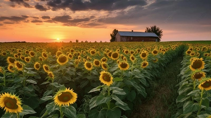 Mùa hè Kyiv ngập tràn sắc hoa hướng dương