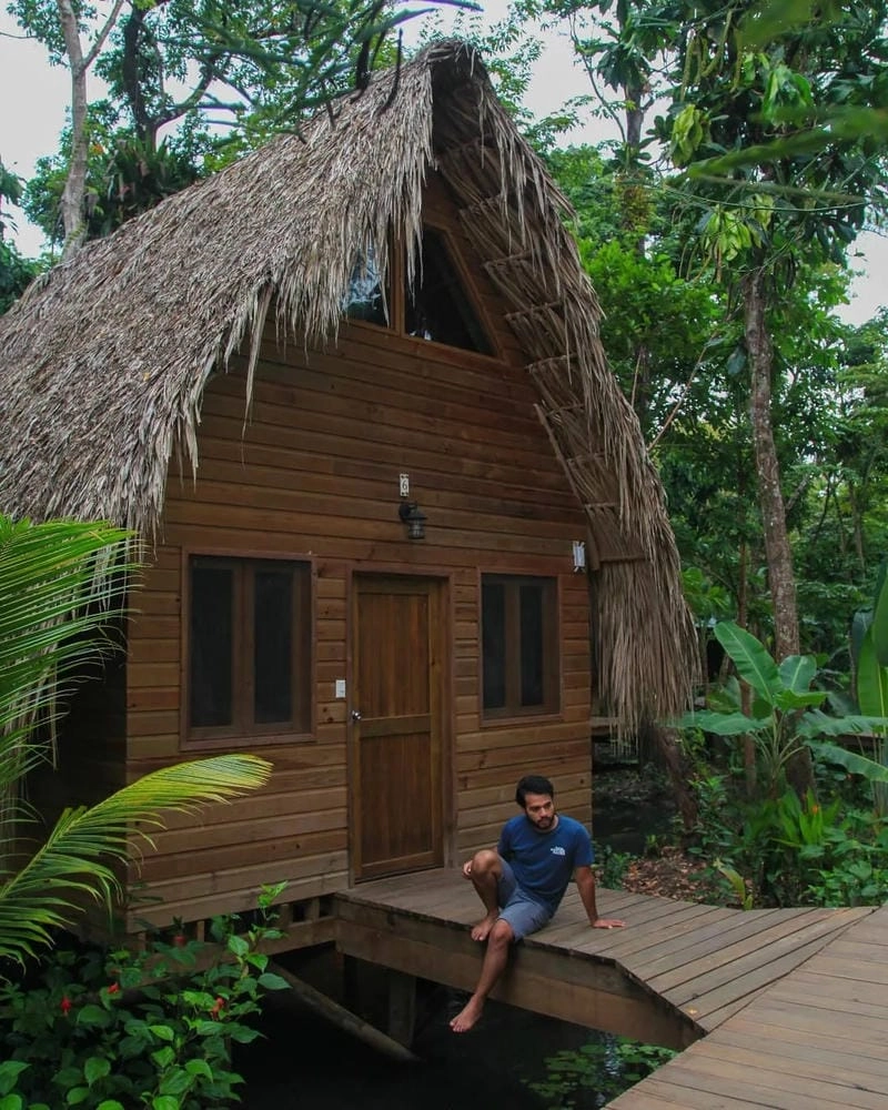 Kênh rạch Đồng Tháp quanh nhà lá đem lại cảnh sắc thơ mộng