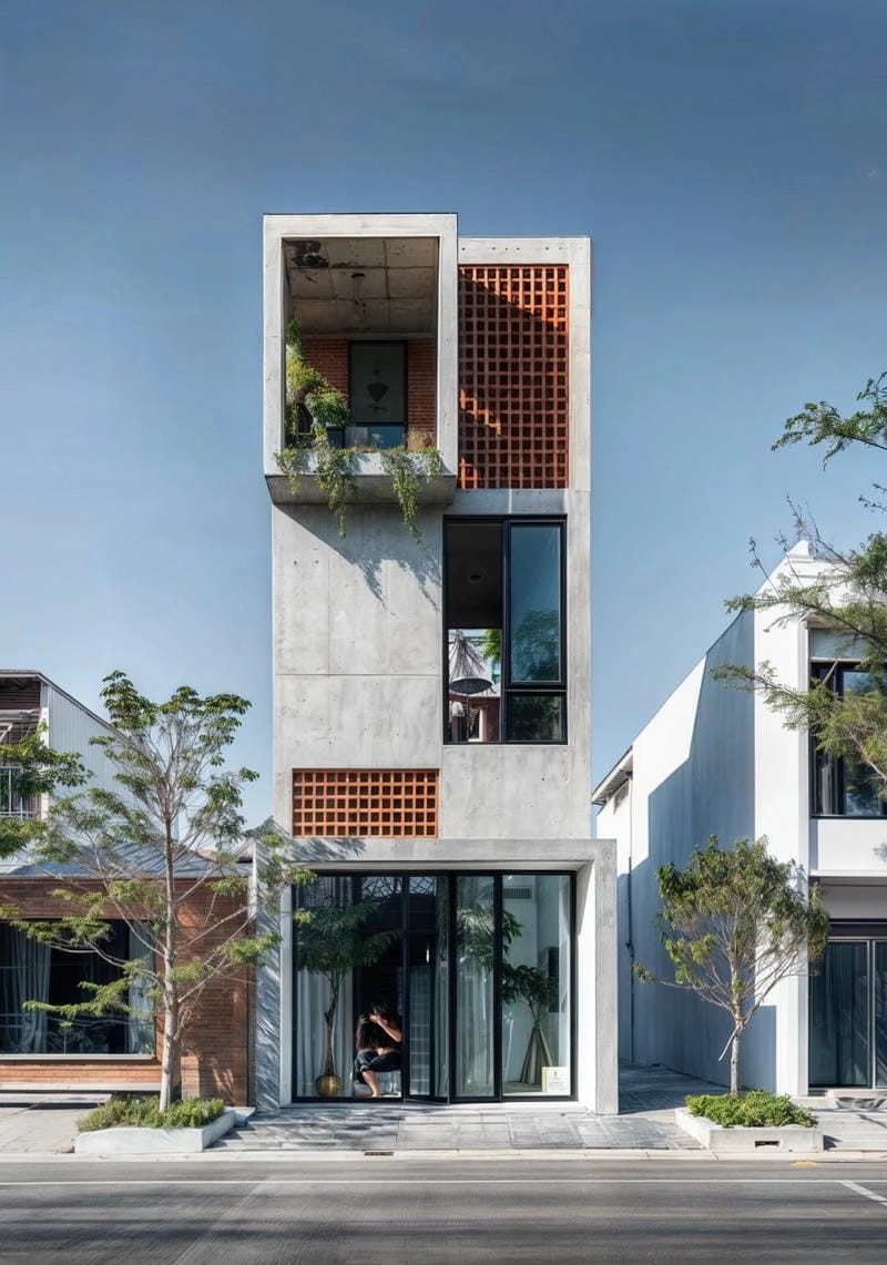 Nhà phố hiện đại Côn Đảo thiết kế tinh tế hòa cùng thiên nhiên