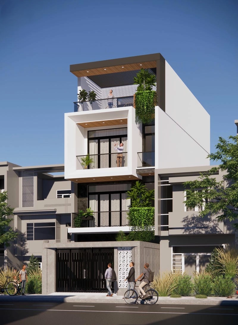 Vẻ đẹp lung linh về đêm của Nhà phố hiện đại Quảng Nam