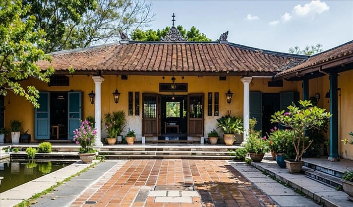 Khám phá ảnh nhà rường Quảng Trị xưa mang nét cổ kính độc đáo