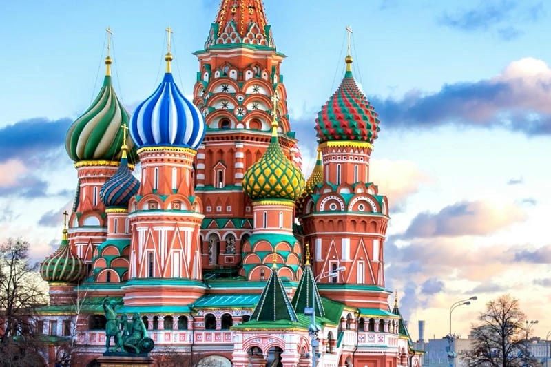 Ảnh Nhà thờ St Basil's Cathedral Moscow đẹp và sống động
