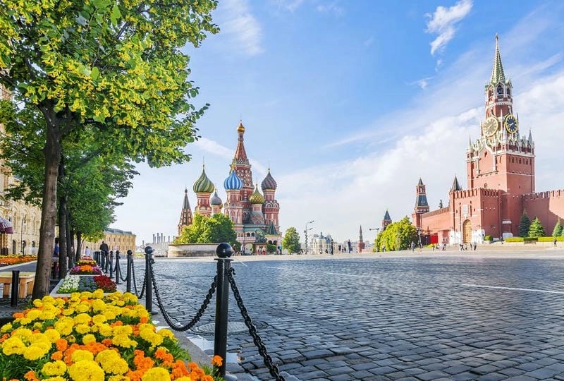 Quảng trường Đỏ biểu tượng Moscow đậm nét văn hóa Nga