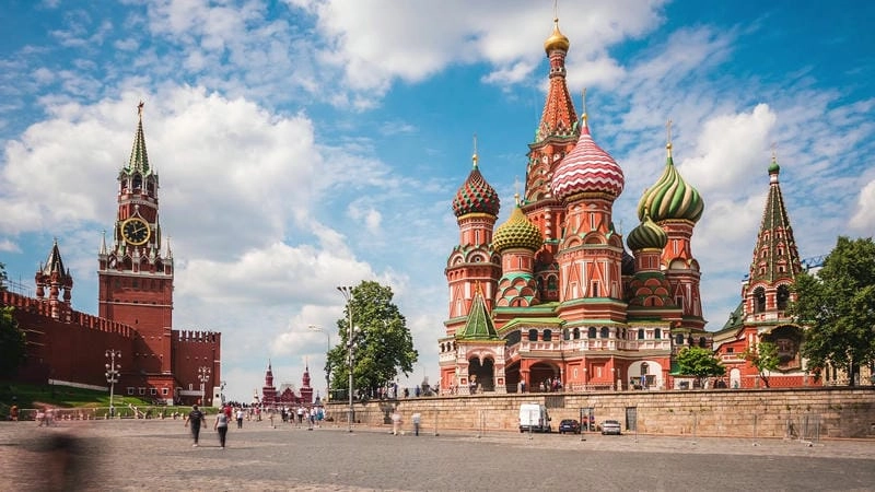 Tham quan nhà thờ St Basil's Quảng trường Đỏ nổi bật